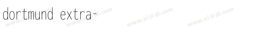 dortmund extra字体转换